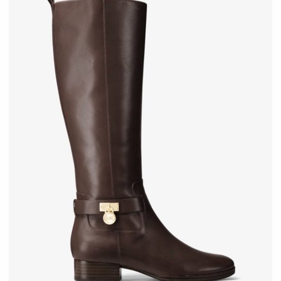MICHAEL KORS Ryan Leather Tall Boots 6 - Picture 2 of 5
